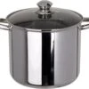 Marmite à Soupe En Acier Inoxydable De Luxe Oneiro Avec Couvercle - 9 Litres - ø24 X H 20 Cm - Cuisine - Salle à Manger - Cuisine - Poêle - Induction - Gaz - Casseroles - Poêles