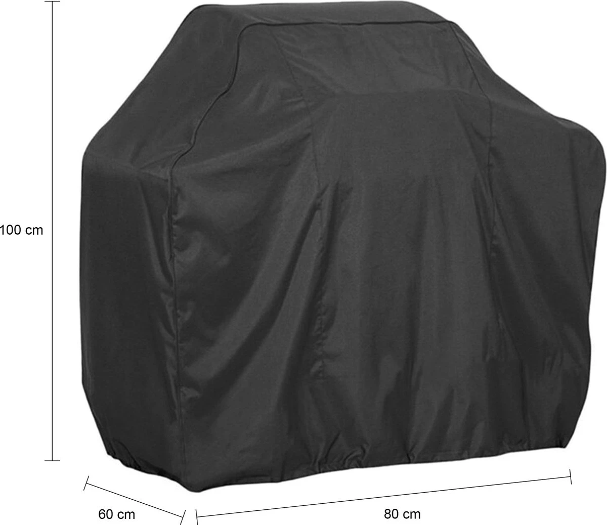Housse De Barbecue QUVIO - Housse De Protection Pour BBQ - Housse - Housse - Accessoires De BBQ - Rectangle - Imperméable - Zwart - 80 X 60 X 100 Cm 3 Housse De Barbecue QUVIO - Housse De Protection Pour BBQ - Housse - Housse - Accessoires De BBQ - Rectangle - Imperméable - Zwart - 80 X 60 X 100 Cm – Image 3
