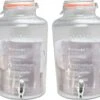 Svenska Living Distributeur De Limonade/boisson - 2x - 8L - Verre - 18 X 37 Cm