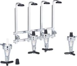 Relaxdays - Bar Majordome 4 Bouteilles - Distributeur De Boissons - Porte-bouteille Shot 3 Cl -Cuisine Fournitures Magasin 1200x1042 2