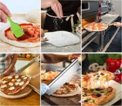 Brango Pizza Baker Accessoires De Vêtements Pour Bébé 2 Pièces - Coupe-pizza - Spatule à Pizza - Préparer Et Servir La Pizza - Ustensiles De Cuisine - Acier Inoxydable -Cuisine Fournitures Magasin 1200x1043 9