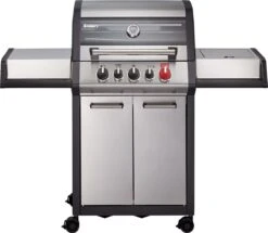 Barbecue à Gaz Enders Monroe Pro 3 SIK Turbo - 56 KG - Inox - Surface De Cuisson 62 × 43 Cm - Matière Grille De Cuisson Fonte émaillée