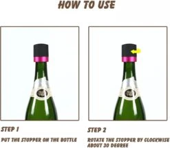 Bouchon De Bouteille De Champagne - Bouchon De Bouteille De Champagne - Vide - Couleur Noir/or - Bouchon Mécanique -Cuisine Fournitures Magasin 1200x1046 5