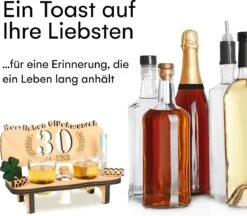 Brynnberg Schnapsbank Mit Jahreszahl - Holz Lorbeerkranz Mit Zahl Engraving - Gift Zum 30 Hochzeitstag Couple Anniversary - Geburtstag Und Pärchen Gift Idea - Schnapsgläser Latte Mit 2 Gläsern 9 Brynnberg Schnapsbank Mit Jahreszahl - Holz Lorbeerkranz Mit Zahl Engraving - Gift Zum 30 Hochzeitstag Couple Anniversary - Geburtstag Und Pärchen Gift Idea - Schnapsgläser Latte Mit 2 Gläsern -Cuisine Fournitures Magasin 1200x1048 9