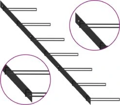 Prolenta Premium - Casier à Vin Pour 7 Bouteilles Mural En Métal Noir - Maison Et Jardin -Cuisine Fournitures Magasin 1200x1050 4