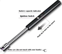 Drphone PS4 - Rotation 360 - Zwart - Briquet Plasma Long électrique Usb - Coupe-vent - Sans Flamme - Briquet Bougie -Cuisine Fournitures Magasin 1200x1051 3