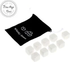 New Age Devi - Pierres à Whisky - Pierres à Whisky - 9 Pièces - Pierres Naturelles - On The Rocks - Glaçons Naturels