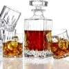 Carafe à Whisky Avec Verres Lot De 5| Ensemble De Verres à Whisky 0,9 L