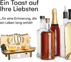 Brynnberg Schnapsbank Mit Jahreszahl - Holz Lorbeerkranz Mit Zahl Engraving - Gift Zum 40 Hochzeitstag Couple Anniversary - Geburtstag Und Pärchen Gift Idea - Schnapsgläser Latte Mit 2 Gläsern 8 Brynnberg Schnapsbank Mit Jahreszahl - Holz Lorbeerkranz Mit Zahl Engraving - Gift Zum 40 Hochzeitstag Couple Anniversary - Geburtstag Und Pärchen Gift Idea - Schnapsgläser Latte Mit 2 Gläsern -Cuisine Fournitures Magasin 1200x1059 6
