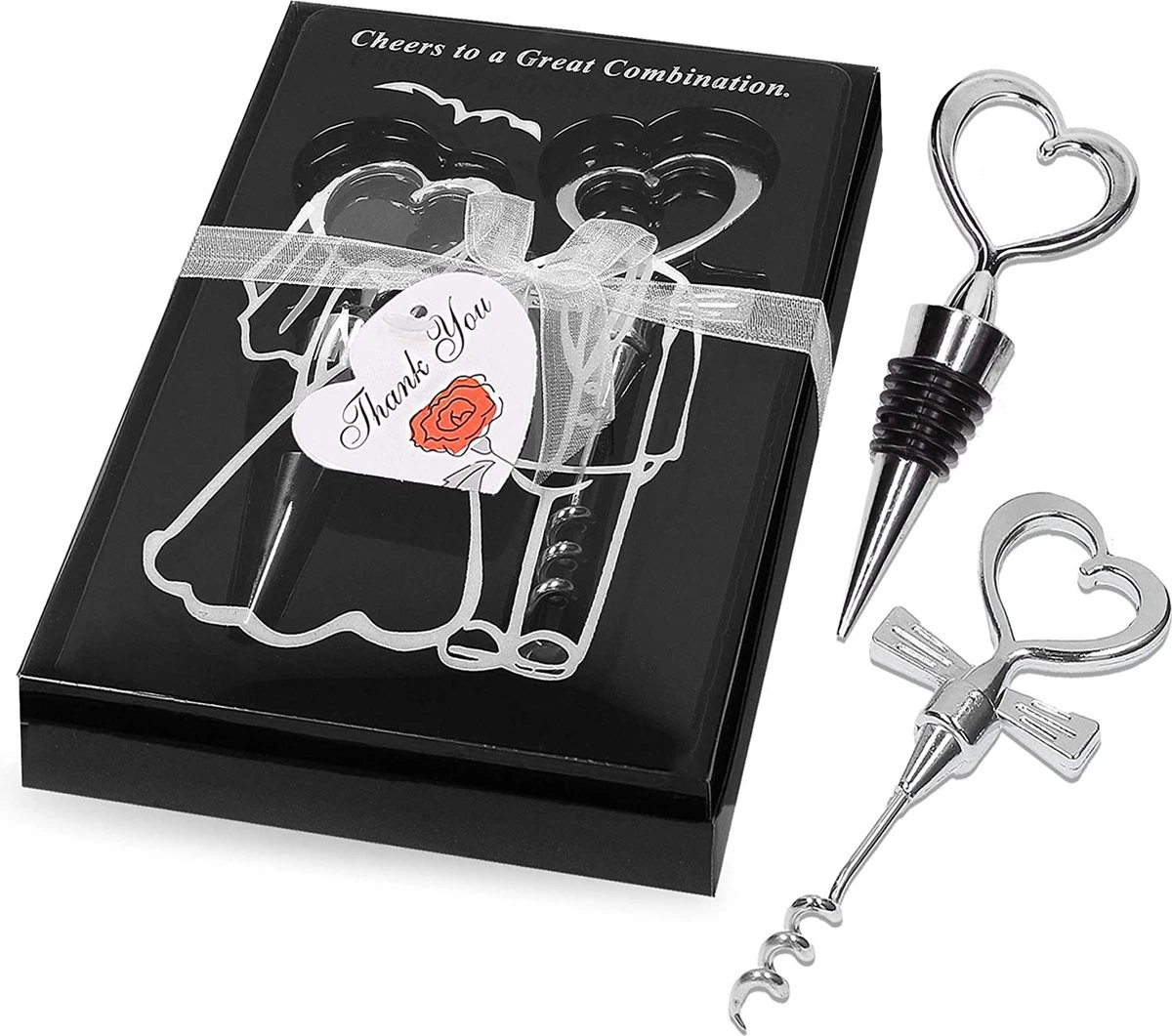 Tire-bouchon Et Bouchon De Bouteille En Acier Inoxydable PaWa Accessoire De Vin Pour Les Mariages Et Les Fêtes 1 Tire-bouchon Et Bouchon De Bouteille En Acier Inoxydable PaWa Accessoire De Vin Pour Les Mariages Et Les Fêtes