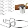 Relaxdays 10 X Support De Refroidisseur De Vin - Support De Table De Seau à Glace - Métal - Cadre De Refroidisseur De Champagne
