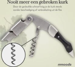 Mmoods Tire-Bouchon Vin Zwart - Couteau De Serveur Avec Rainure Fendue - Ouvre-Vin - Couteau Sommelier - Cadeau -Cuisine Fournitures Magasin 1200x1075 2