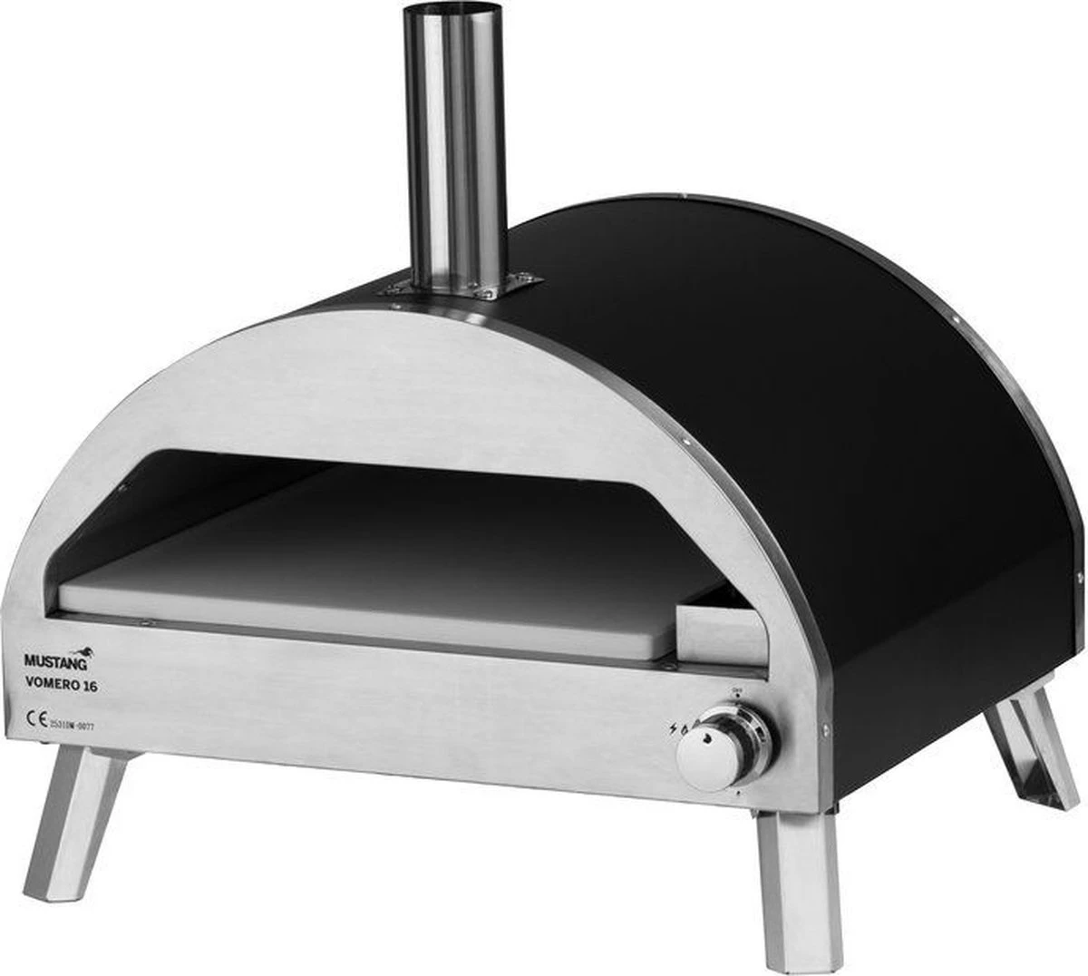 Four à Pizza Au Gaz Mustang Vomero 16'' - Puissance Du Brander 5,6 KW - 15,5 Kg - Surface De Cuisson 40,5 X 40,5 X 2 Cm 2 Four à Pizza Au Gaz Mustang Vomero 16'' - Puissance Du Brander 5,6 KW - 15,5 Kg - Surface De Cuisson 40,5 X 40,5 X 2 Cm – Image 2