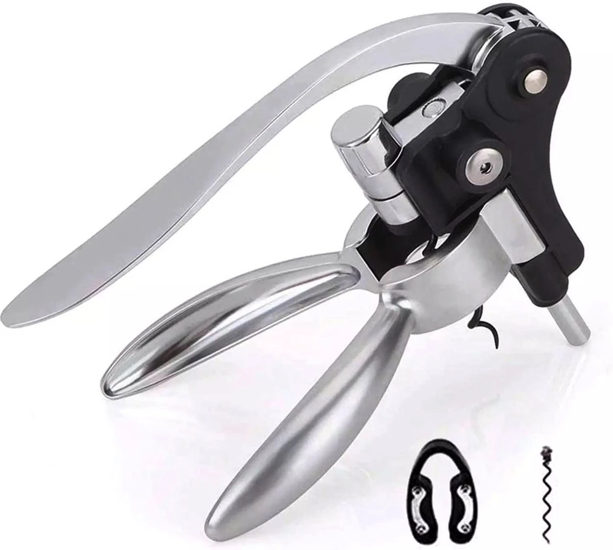 SdG - Tire-bouchon De Luxe - Décapsuleur - Décapsuleur - Aluminium Haute Qualité - 3 Pièces - Coffret Cadeau - Coffret Cadeau - Cadeau Vaderdag - Cadeau 6 SdG - Tire-bouchon De Luxe - Décapsuleur - Décapsuleur - Aluminium Haute Qualité - 3 Pièces - Coffret Cadeau - Coffret Cadeau - Cadeau Vaderdag - Cadeau – Image 6