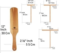 Crêpière - Spatule à Crêpes - 4 Pièces En Bois (18", 13", 9" Spatule Et Spatule En Bois De 30 Cm De Long) Tailles Pratiques Pour Tous Les Amateurs De Crêpes - Crêpière 100% Naturelle Et De Haute Qualité -Cuisine Fournitures Magasin 1200x1078 6