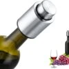 Behave Vin Stopper - Pompe à Vide à Vin - Bouchon à Vin - Bouchon à Vin - Économiseur De Vin - Acier Inoxydable - Bouchon De Bouteilles - Argent