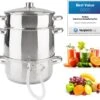 AREBOS Presse Fruits Extracteur Vapeur Presse-agrumes Cuiseur Vapeur Extracteur De Jus Ø 26cm