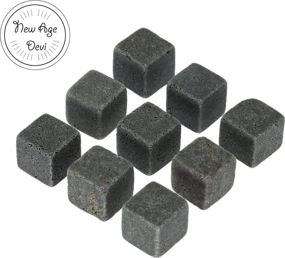 New Age Devi - Pierres à Whisky - Pierres à Whisky - 9 Pièces - Pierres Naturelles - On The Rocks - Glaçons Naturels 3 New Age Devi - Pierres à Whisky - Pierres à Whisky - 9 Pièces - Pierres Naturelles - On The Rocks - Glaçons Naturels – Image 3