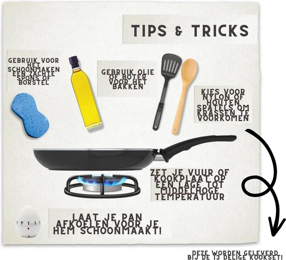 German Line Soft Grip - Ensemble De Casseroles 13 Pièces - Convient Pour Le Gaz Et L'induction 4 German Line Soft Grip - Ensemble De Casseroles 13 Pièces - Convient Pour Le Gaz Et L'induction – Image 4