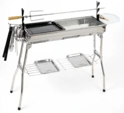 Borvat® | Barbecue Et Friture Barbecue à Dual Usage | Barbecue Au Charbon Extérieur Portable | Convient Pour 5 à 10 Personnes En Marche, Pique-nique, Camping, Barbecue. -Cuisine Fournitures Magasin 1200x1092