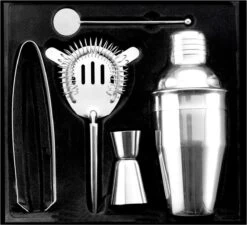Ensemble De Shaker à Cocktail De Luxe En Acier Inoxydable Avec Shaker / Cuillère Et Pinces à Glace - Paquet Cadeau Pour Cocktail 5 Ensemble De Shaker à Cocktail De Luxe En Acier Inoxydable Avec Shaker / Cuillère Et Pinces à Glace - Paquet Cadeau Pour Cocktail -Cuisine Fournitures Magasin 1200x1094 3