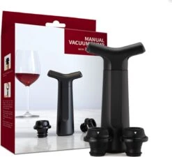 YUGN Pompe à Vide à Vin Bouchon à Vin - Bouchon à Vin Avec 4 Bouchons à Vin Sous Vide - Bouchon à Vin Avec Minuterie -Cuisine Fournitures Magasin 1200x1094 4