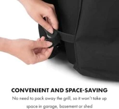 Housse De Barbecue Klarstein Tomahawk - Housse De Barbecue - 30 % Polyester / 70 % PVC - Résistant à L'eau - 148 X 101 X 62 Cm (LxHxP) -Cuisine Fournitures Magasin 1200x1094 6