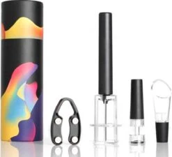 Ensemble D'ouvre-vin Paddio - Ensemble De Vin De Luxe Avec Tire-bouchon, Bec Verseur, Bouchon De Vin Et Coupe-papier - Coffret Cadeau - Coffret Cadeau -Cuisine Fournitures Magasin 1200x1095 5