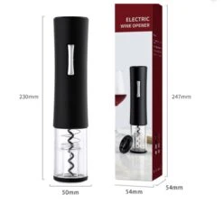 Tire-bouchon électrique - Tire-bouchon - Ouvre-bouteille électrique - Ouvre-bouteille électrique - Tire-bouchon électrique - Vin - Zwart -Cuisine Fournitures Magasin 1200x1098 4