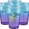 Gigi Dreamy Sunset Verres à Boire 370 Ml Verres à Cocktail Verres à Eau Ensemble Verres Long Drink Colorés Tasse En Verre Verres Colorés Caipirinha Verre à Boire Verre à Eau