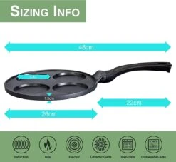 Poêle à Frire Avec Revêtement En Céramique Antiadhésive 26 Cm Pour Mini Crêpes Mini Uttapam Mini Crêpe œufs à Frire 4 Et 7 Formes Sans Induction (4 Formes) 9 Poêle à Frire Avec Revêtement En Céramique Antiadhésive 26 Cm Pour Mini Crêpes Mini Uttapam Mini Crêpe œufs à Frire 4 Et 7 Formes Sans Induction (4 Formes) -Cuisine Fournitures Magasin 1200x1103 1