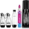 SodaStream TERRA Family Pack - Zwart - Comprend Une Bouteille De 1L, 2x My Only Bottle Et Une Bouteille De Dioxyde De Carbone à Connexion Quick