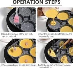 Poêle à Frire à œufs De 4 Tasses, Poêles à Cocottes Antiadhésives En Aluminium Poêle à Omelette Oeuf Poché Burger Pan à Steak Pan à Crêpes Multifonction Pour Cuisinière à Gaz Et à Induction -Cuisine Fournitures Magasin 1200x1109 2
