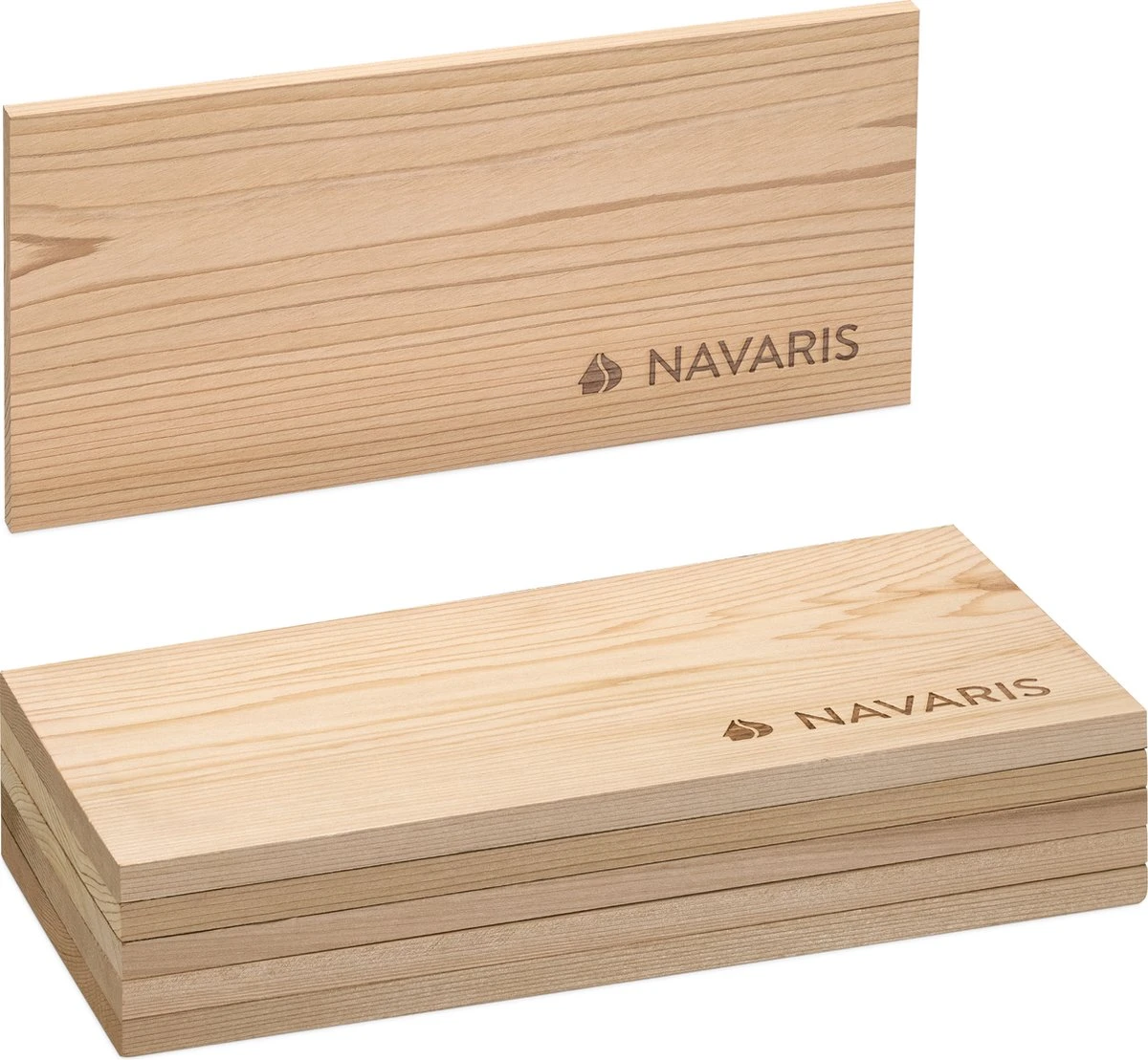 Navaris 6x Bois à Fumer Pour Barbecue - Set De 6 Planches à Fumer En Bois - 30x15 Cm - En Bois De Cèdre 1 Navaris 6x Bois à Fumer Pour Barbecue - Set De 6 Planches à Fumer En Bois - 30x15 Cm - En Bois De Cèdre