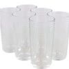 Verres à Long Verres "long Drinks" DORO Avec Motif Nervuré - Transparent - Glas - 260 Ml - Set De 6 - Verres - Services De Table - Salle à Manger - Boire - Glas