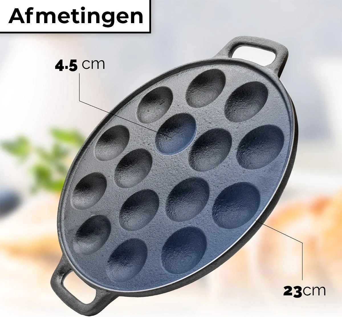 Innovaland Poffertjespan Premium® - Convient à Toutes Les Cuisinières - Poffertjes Maker - Poffertjespan Induction - Poffertjespan Electric - Sinterklaas 2 Innovaland Poffertjespan Premium® - Convient à Toutes Les Cuisinières - Poffertjes Maker - Poffertjespan Induction - Poffertjespan Electric - Sinterklaas – Image 2