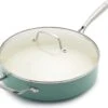GreenLife Artizan Sauteuse Avec Revêtement Antiadhésif 30 Cm / 4,8 Litres, Sans PFAS, Turquoise