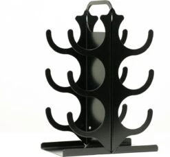 Ferro Duro - Casier à Vin Debout - 6 Bouteilles - Noir - Revêtement Par Poudre -Cuisine Fournitures Magasin 1200x1112 4