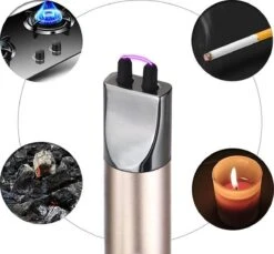 Briquet électrique Long Rechargeable - Briquet Plasma Durable - Comprend Un Emballage Cadeau - BBQ - Bougies - Rose -Cuisine Fournitures Magasin 1200x1113 8
