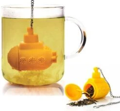 Filtre à Thé Sous-marin I Sous-marin I Filtre à Thé Infuseur I Passoire à Thee I Infuseur à Thé Sous-marin I Jaune