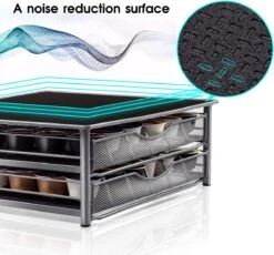 Porte-capsules Masthome Café Avec Tiroir Pour Capsules Dolce Gusto, Pour 72 Dosettes De Café, 1 Chiffon De Nettoyage Inclus 12 Porte-capsules Masthome Café Avec Tiroir Pour Capsules Dolce Gusto, Pour 72 Dosettes De Café, 1 Chiffon De Nettoyage Inclus -Cuisine Fournitures Magasin 1200x1118