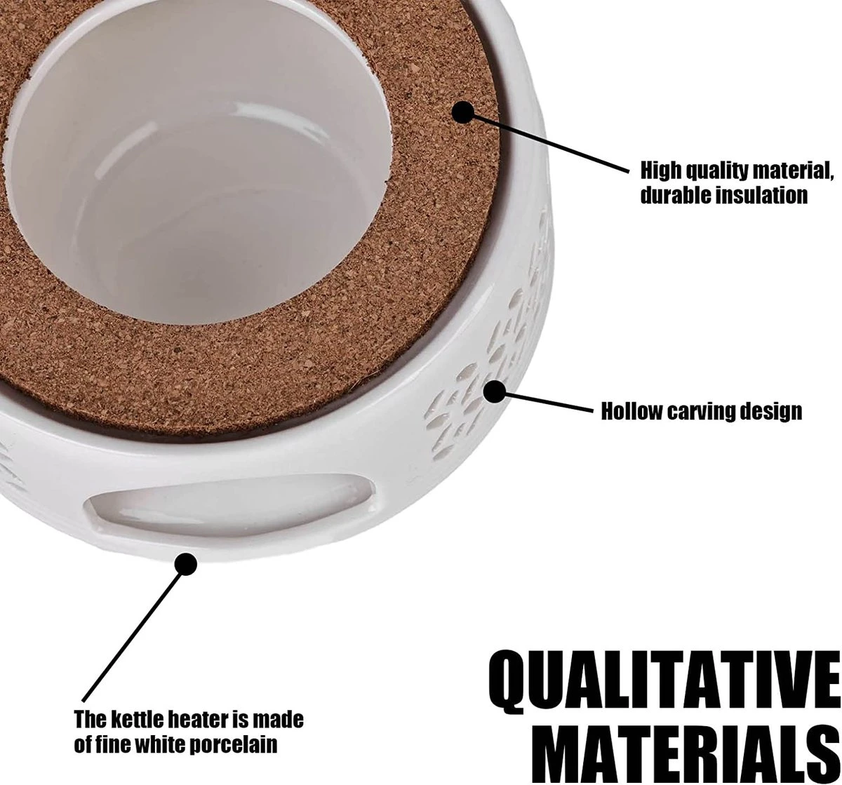 Chauffe-thé En Céramique / Ragoût Pour Théière Ragoût Pour Théière - Chauffe-thé, Chauffe-café Tasse Pour Théière, Chauffage Et Conservation Du Café, Du Thé Ou Du Lait 5 Chauffe-thé En Céramique / Ragoût Pour Théière Ragoût Pour Théière - Chauffe-thé, Chauffe-café Tasse Pour Théière, Chauffage Et Conservation Du Café, Du Thé Ou Du Lait – Image 5