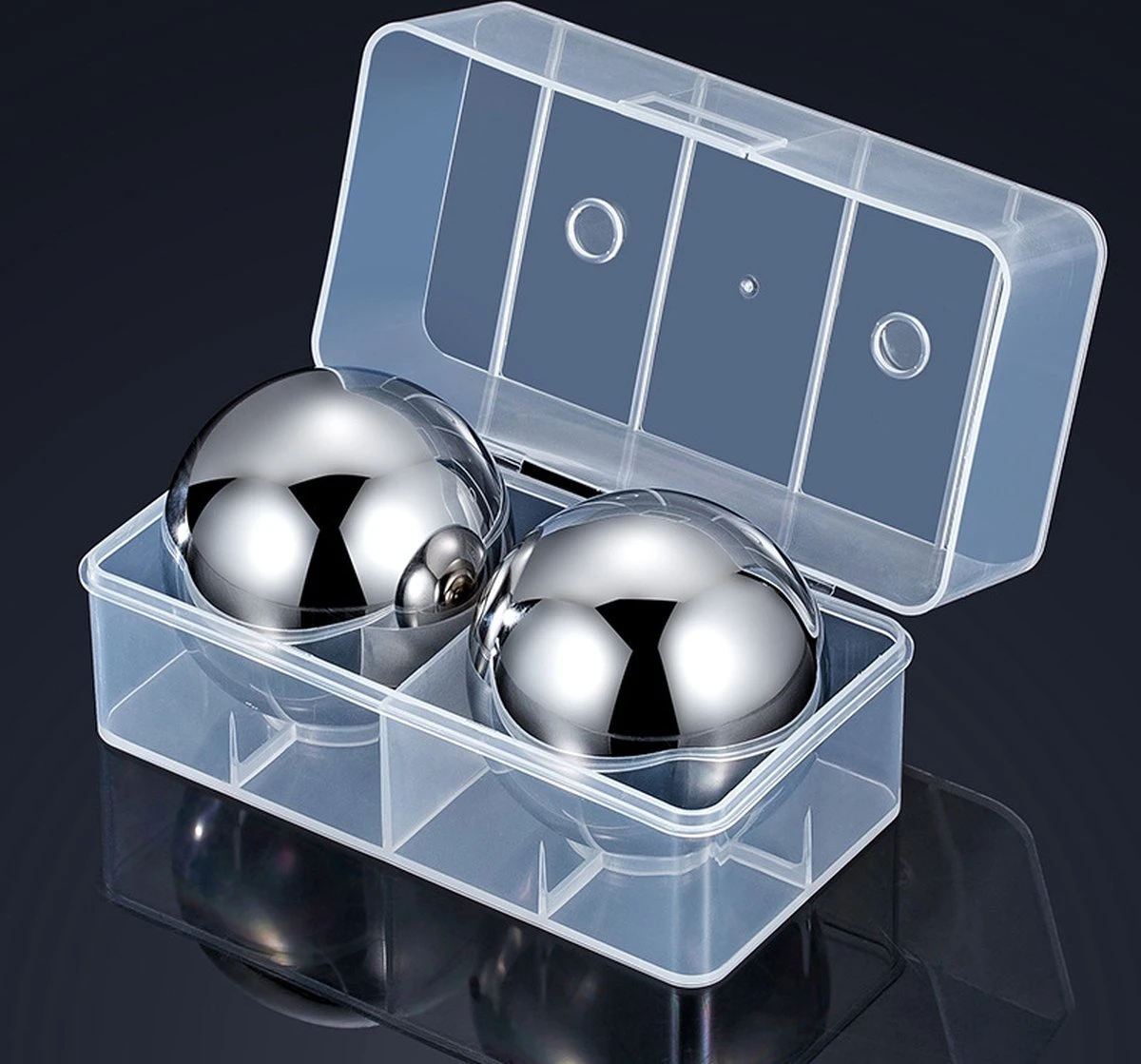 Pierres à Whisky - Ball De Glace - Refroidisseur De Boisson - Acier Inoxydable - 1 Pièce 2 Pierres à Whisky - Ball De Glace - Refroidisseur De Boisson - Acier Inoxydable - 1 Pièce – Image 2