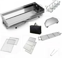 Borvat® | Barbecue Et Friture Barbecue à Dual Usage | Barbecue Au Charbon Extérieur Portable | Convient Pour 5 à 10 Personnes En Marche, Pique-nique, Camping, Barbecue. -Cuisine Fournitures Magasin 1200x1121