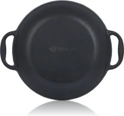 Poêle à Paella Mahlzeit émaillée | Ø 35 Cm | Blue Berry | Casserole En Fonte Avec Deux Poignées | Poêle à Griller, Poêle à Paella Grill, Poêle à Paella Allant Au Four, Poêle à Paella En Fonte, Poêle Pour Grill à Gaz -Cuisine Fournitures Magasin 1200x1123 1