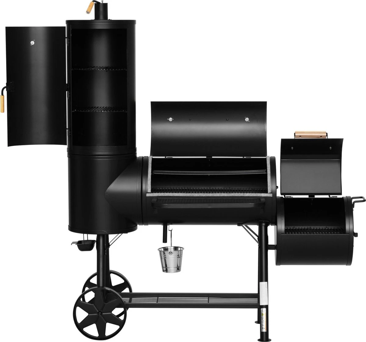 Mustang Fumoir Déporté Georgia XXL - Fumoir - FumoirBarbecue - Barbecue - Bois - Charbon De Bois - Fil D'acier émaillé épais - XXL - 119 KG ! - 175x70x192cm 1 Mustang Fumoir Déporté Georgia XXL - Fumoir - FumoirBarbecue - Barbecue - Bois - Charbon De Bois - Fil D'acier émaillé épais - XXL - 119 KG ! - 175x70x192cm