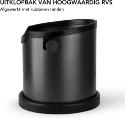 Maevory Knock Box Café - Knockbox - Knock Box - Groot - Zwart - Acier Inoxydable -Cuisine Fournitures Magasin 1200x1134 8