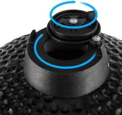 Patton - Kamado 16 - Premium Black - Barbecue En Céramique - Avec Indicateur De Température à Cœur Bluetooth - éclairage LED - Moyen - Complet - Noir -Cuisine Fournitures Magasin 1200x1135 1