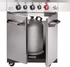 Barbecue à Gaz Enders Kansas II Pro 3 SIK Turbo - Grijs - Surface De Cuisson 60x45 Cm - 3 Brûleurs Principaux + Brûleur Latéral + Brûleur Arrière - Barbecue -Cuisine Fournitures Magasin 1200x1135