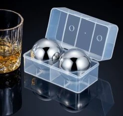Pierres à Whisky - Ball De Glace - Refroidisseur De Boisson - Acier Inoxydable - 1 Pièce
